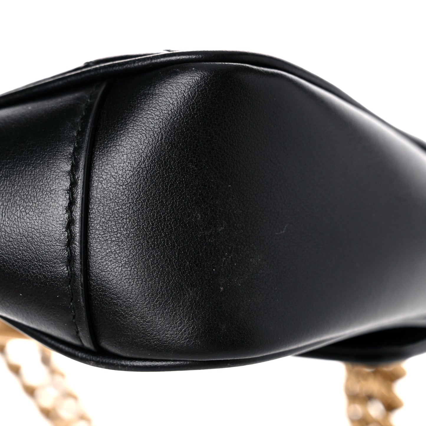 Calfskin Matelasse Mini GG Marmont Shoulder Bag Black