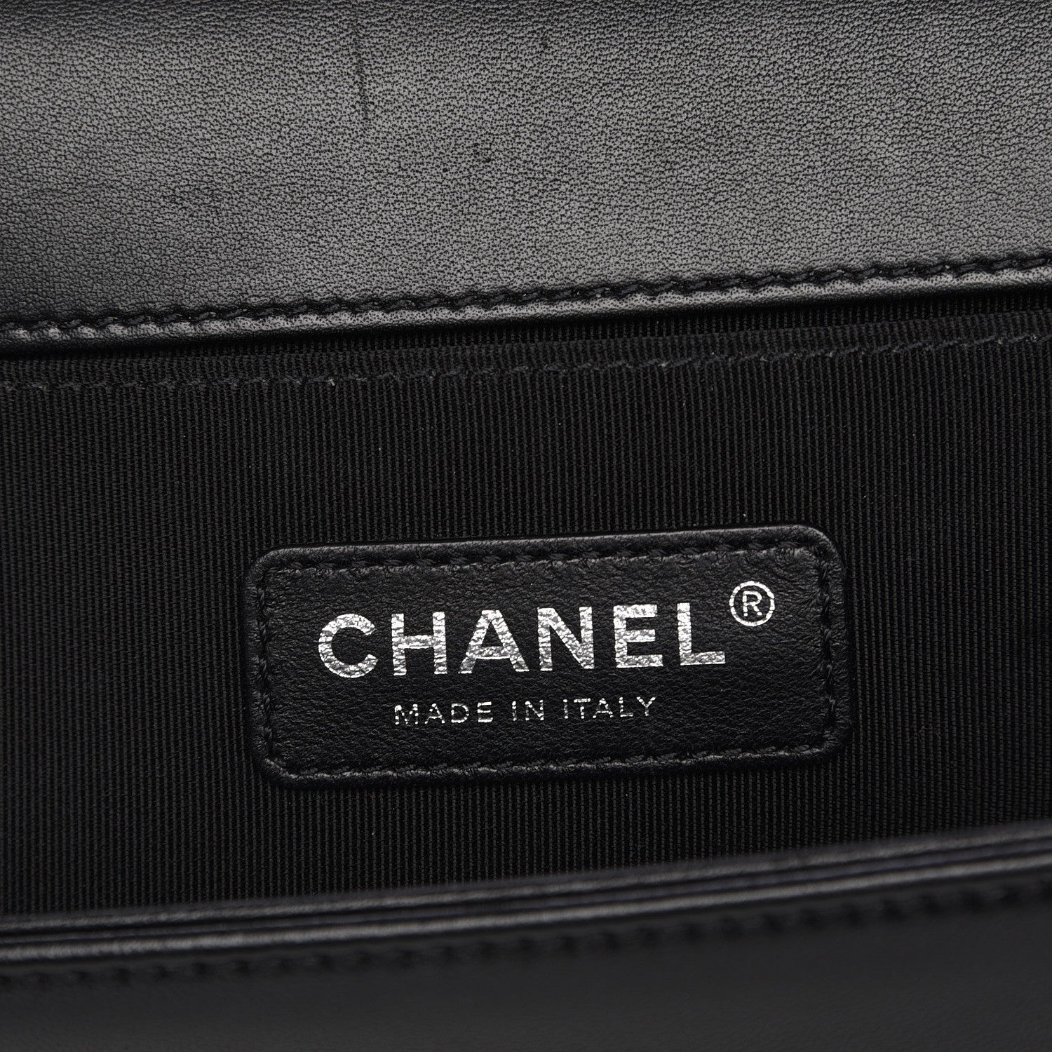 Chanel Lambskin Quilted Medium Boy Flap Black 6 of 7