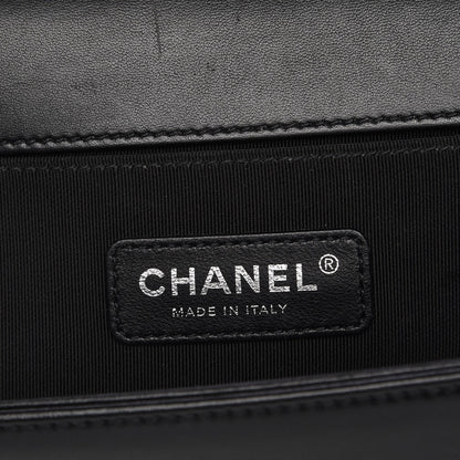 Chanel Lambskin Quilted Medium Boy Flap Black 6 of 7