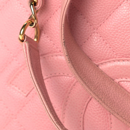 Chanel Caviar Quilted Petit Shopping Tote PST Pink 14 of 19