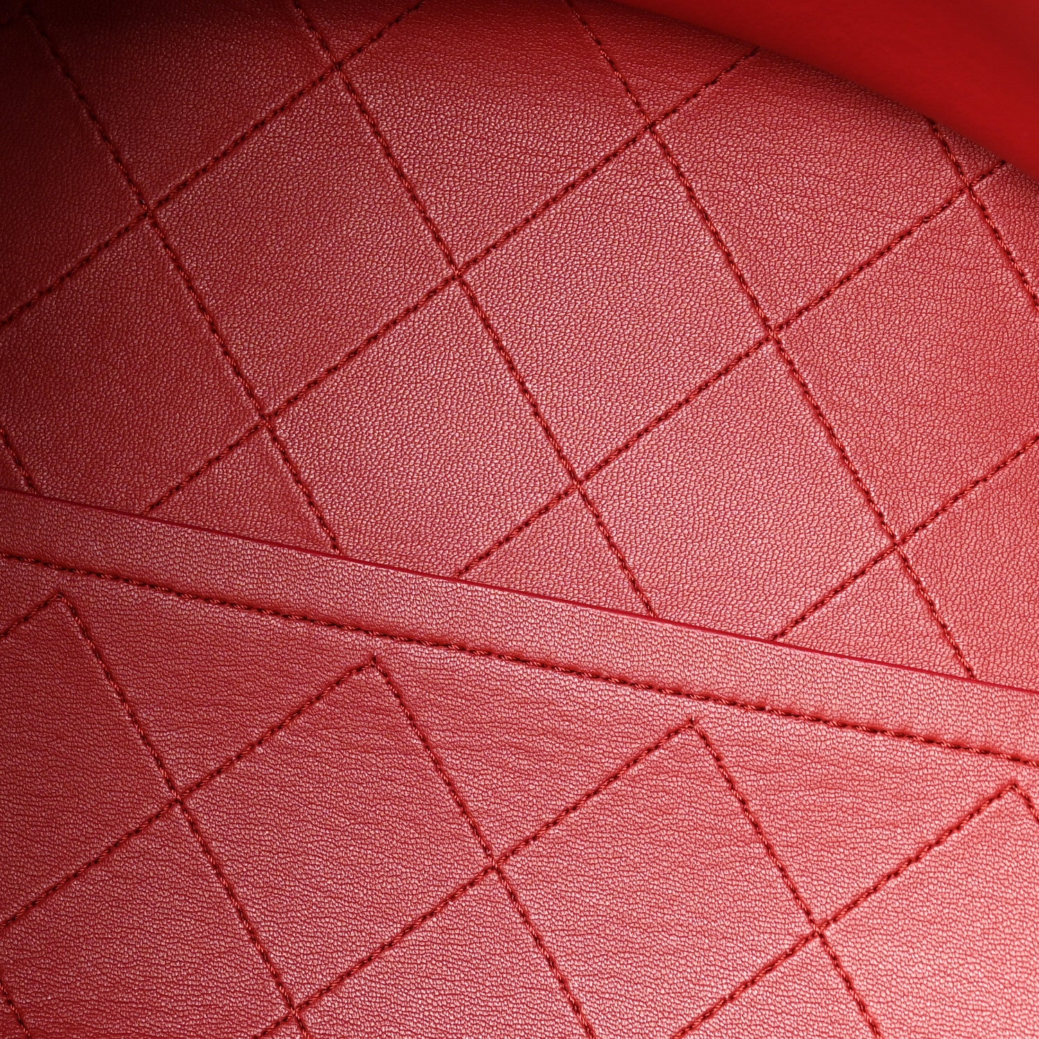 Chanel Calfskin Stitch Medium Ring My Bag Shopping Tote Red 5 of 14