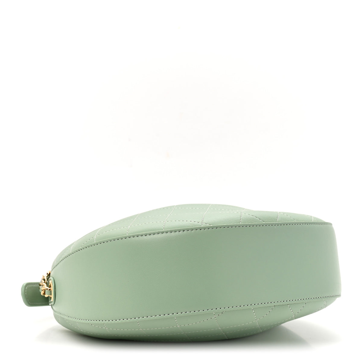 Chanel Lambskin Quilted Hobo Clutch With Chain Light Green 4 of 10
