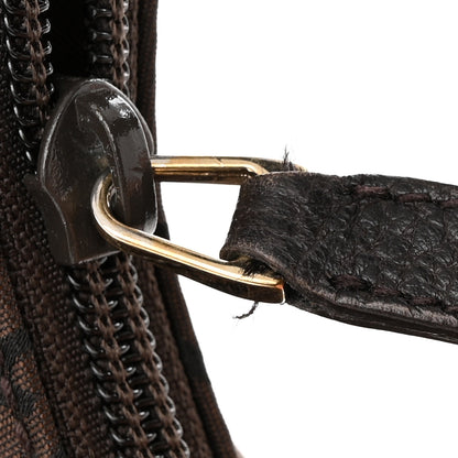 Gucci Canvas GG Reins Hobo Brown Black 12 of 12