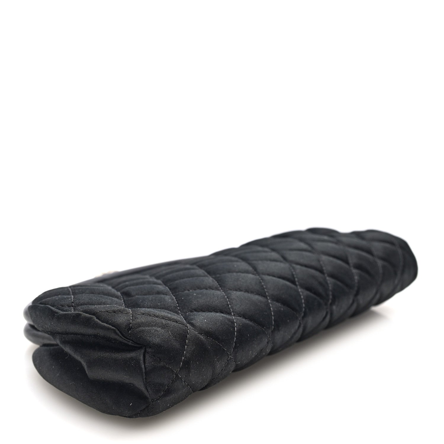 Chanel Satin Quilted Timeless Clutch Black 4 of 8