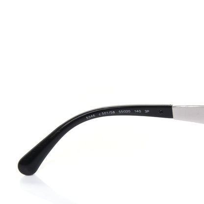 Chanel Polarized Butterfly Signature Sunglasses 5346 Black 6 of 9