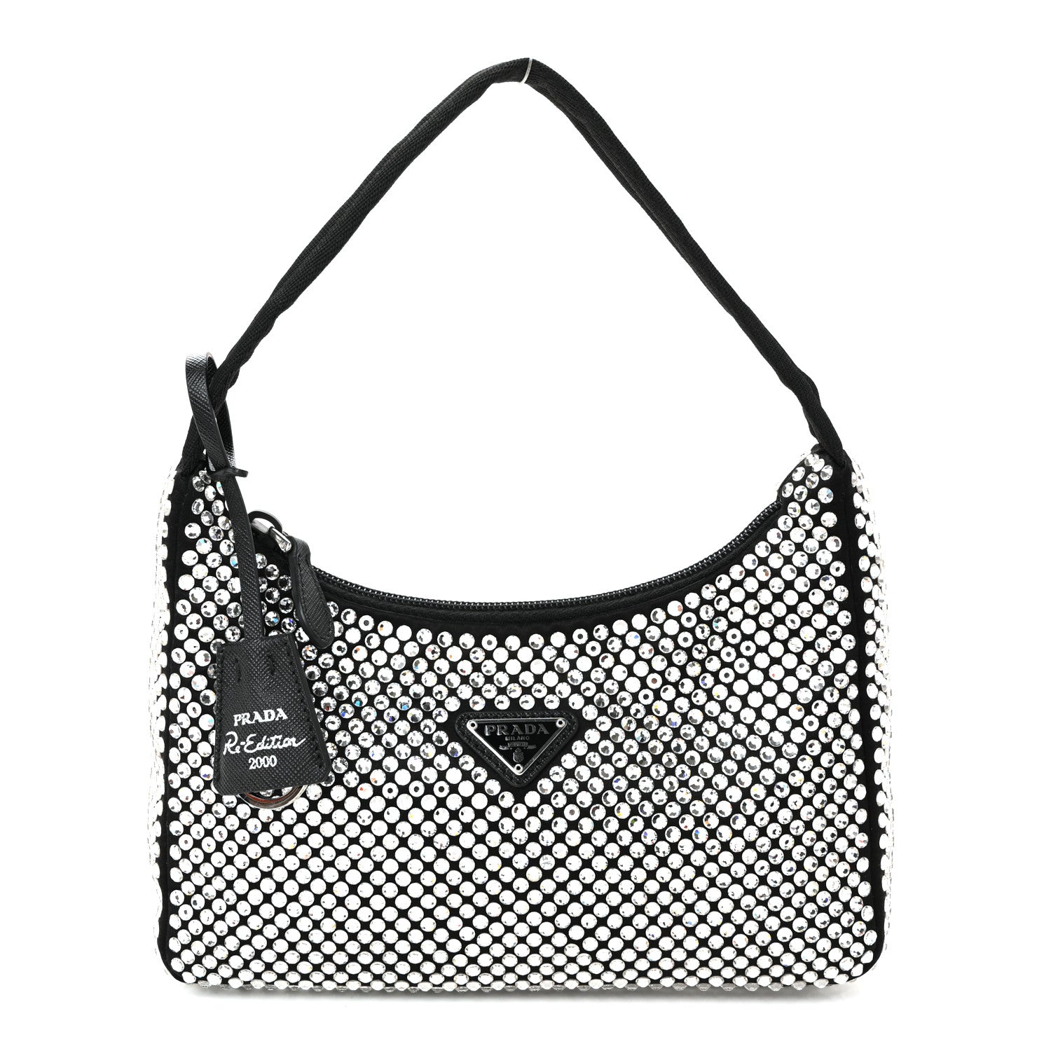 Prada Satin Crystal Mini Re-Edition 2000 Bag Cristal 1 of 11