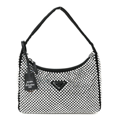 Prada Satin Crystal Mini Re-Edition 2000 Bag Cristal 1 of 11