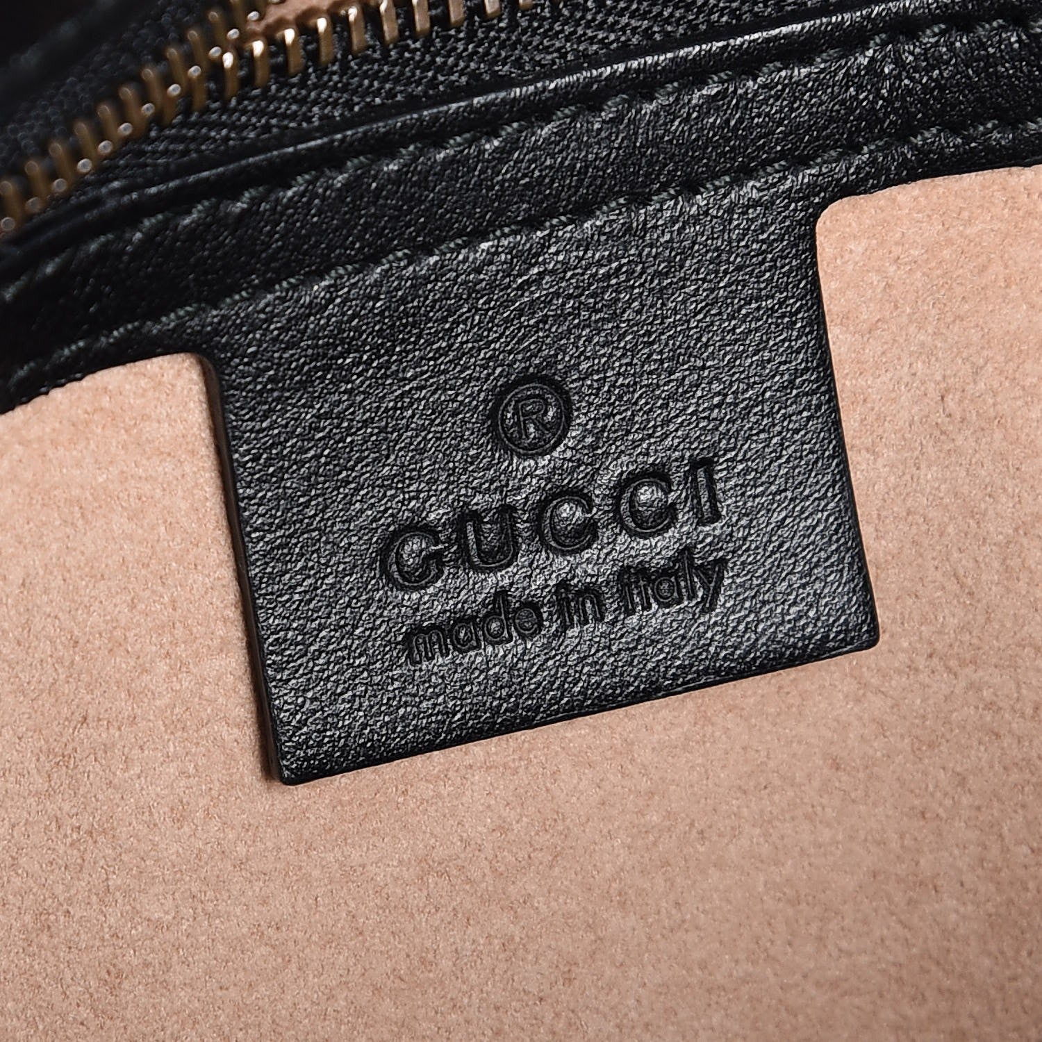 Gucci Calfskin Matelasse Small GG Marmont Shoulder Bag Black 6 of 7