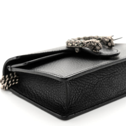 Gucci Calfskin Super Mini Dionysus Shoulder Bag Black 8 of 9