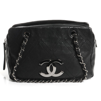 Chanel Calfskin Small Diamond Stitch Tote Black 1 of 7
