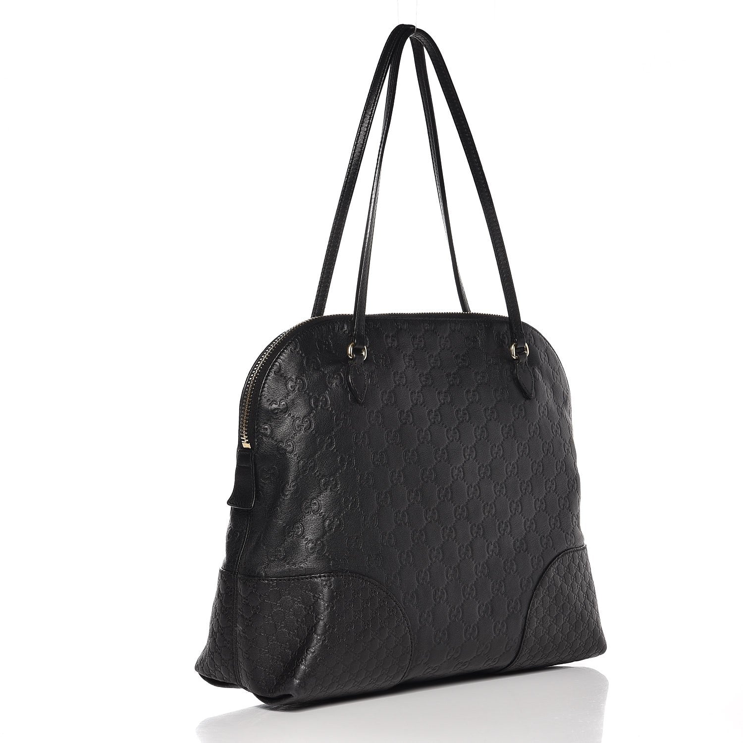 Gucci Guccissima Medium Bree Shoulder Bag Black 3 of 16