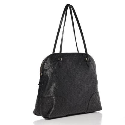 Gucci Guccissima Medium Bree Shoulder Bag Black 3 of 16