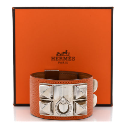 Hermes Epsom Collier De Chien CDC Bracelet S Orange 8 of 8