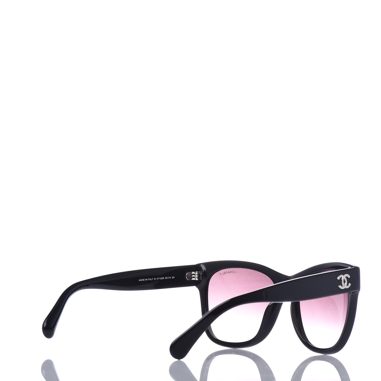 Chanel Acetate Butterfly Sunglasses S5174 Black 4 of 6