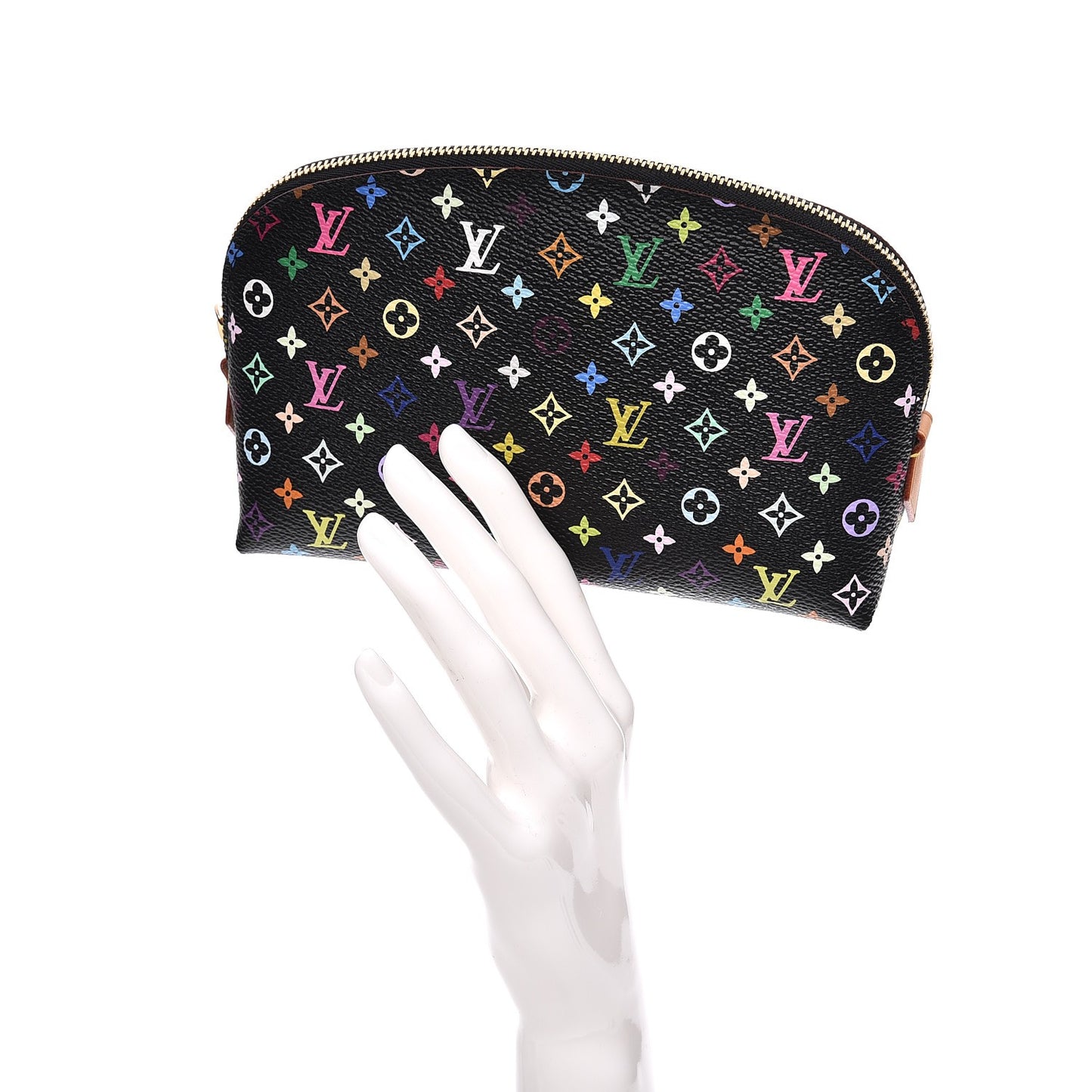 Monogram Multicolor Cosmetic Pouch Black Grenade