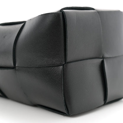 Bottega Veneta Nappa Maxi Intrecciato Mini Cassette Bucket Bag Black 8 of 9