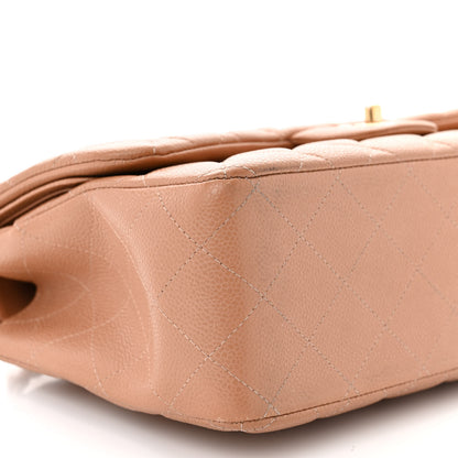 Chanel Caviar Quilted Jumbo Double Flap Beige 9 of 20