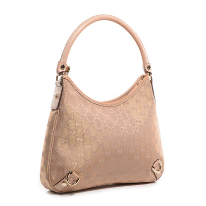 Gucci Monogram Abbey D Ring Hobo Pink 3 of 7