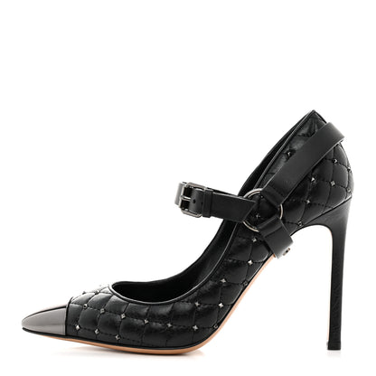 Valentino Garavani Nappa Rockstud Spike Mary Jane 105mm Pumps 37 Black 1 of 9