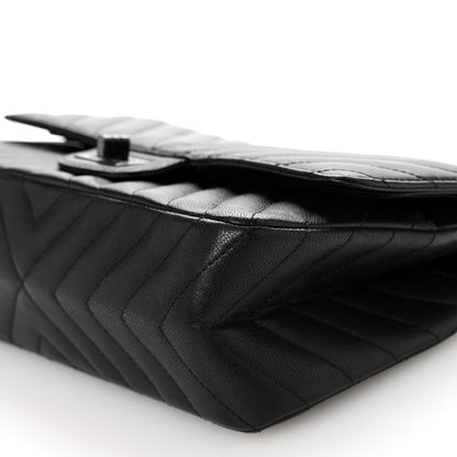 Chanel Sheepskin Chevron Quilted 2.55 Reissue 225 Double Flap So Black 10 of 10