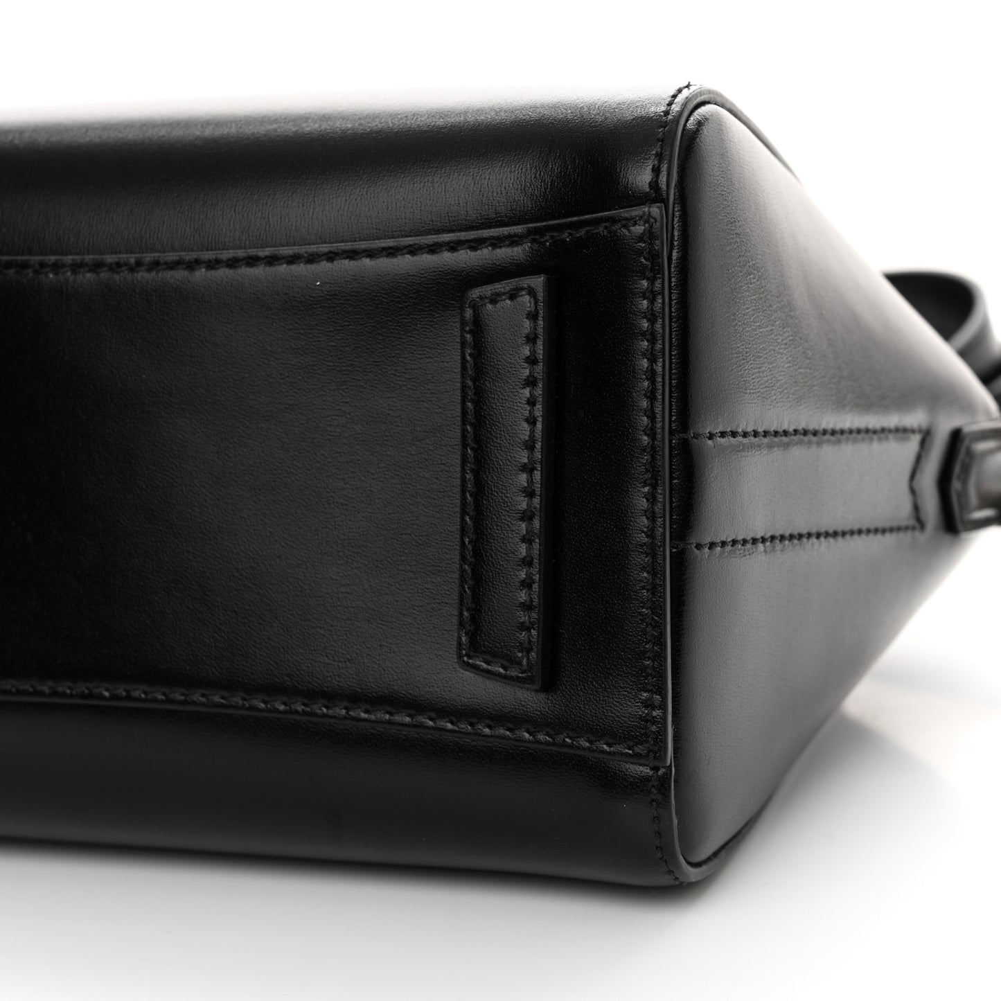 Shiny Lord Calfskin Mini Antigona Black