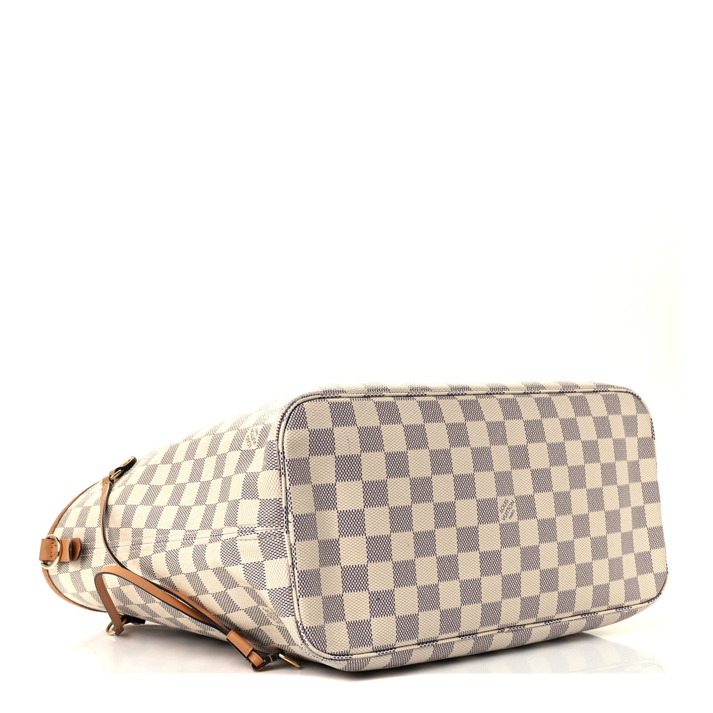 Damier Azur Braided Neverfull MM Orange