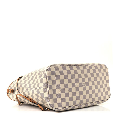 Louis Vuitton Damier Azur Braided Neverfull MM Orange 4 of 14