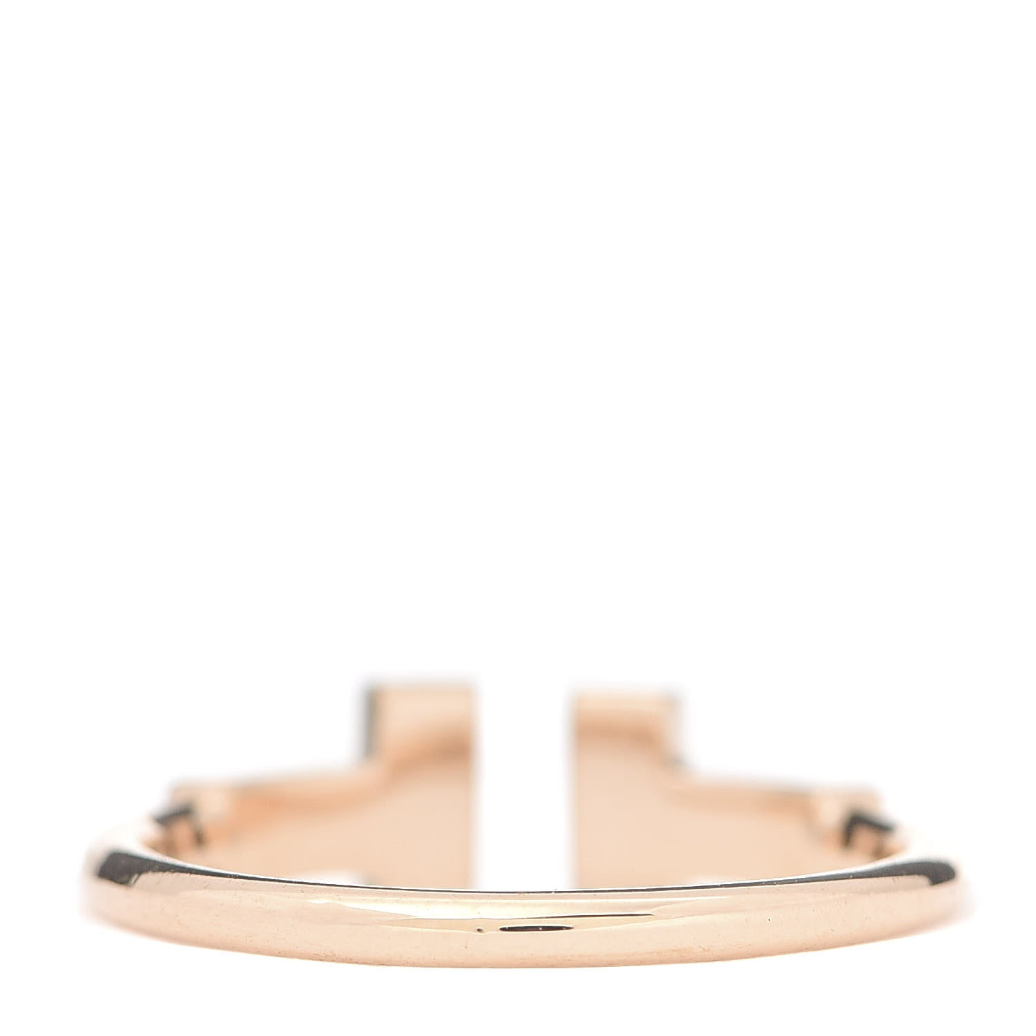Tiffany 18K Rose Gold Diamond T Wire Ring 47 4 3 of 4