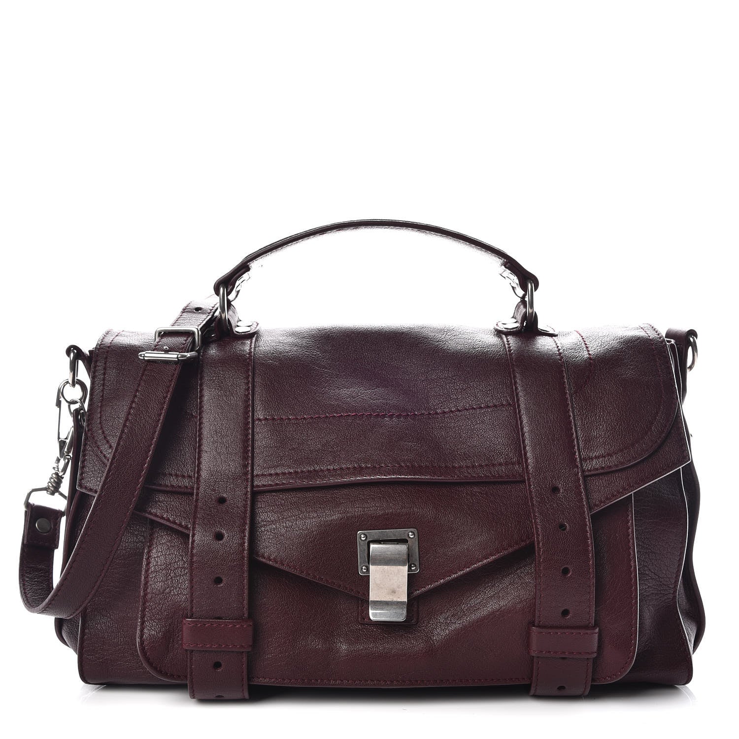 Proenza Schouler Lambskin Medium PS1 Satchel Oxblood 1 of 10