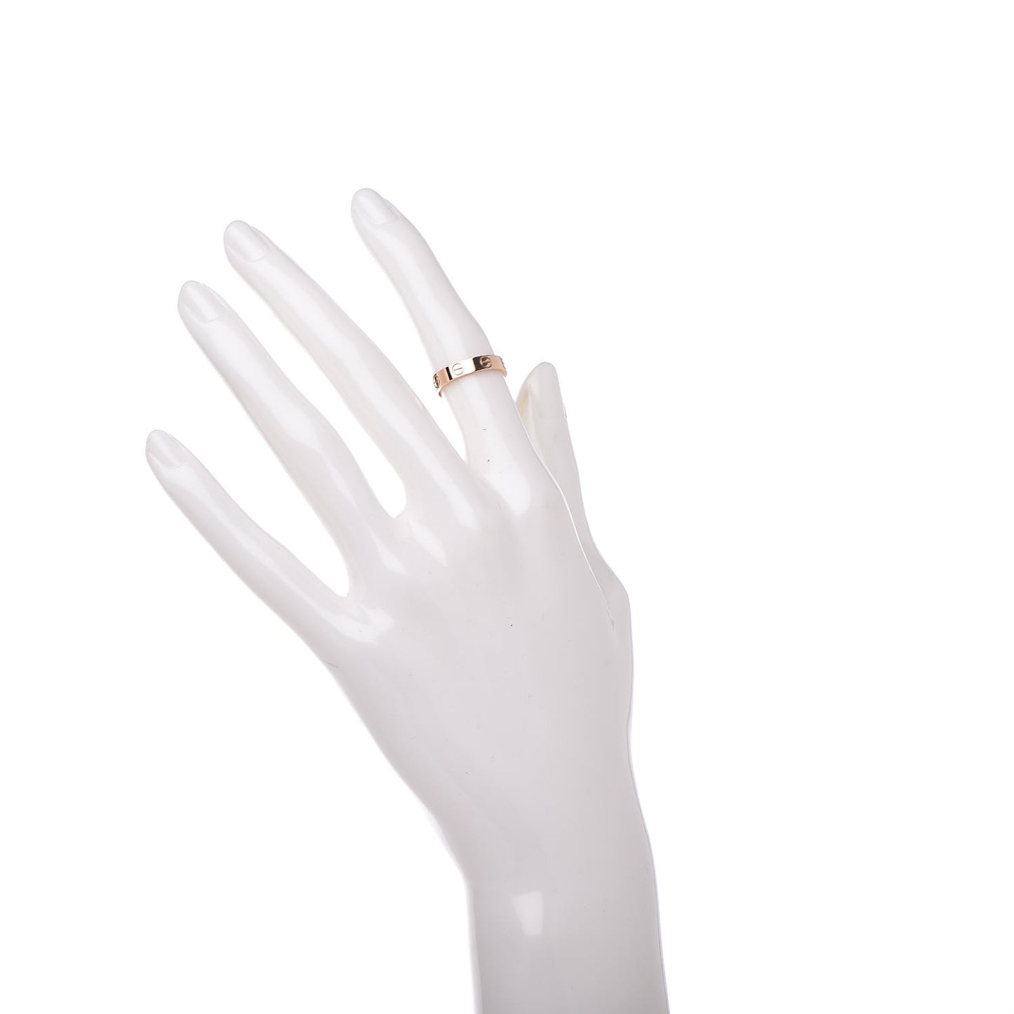 18K Pink Gold 3.5mm LOVE Wedding Band Ring 48 4.5