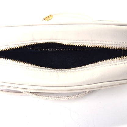 Saint Laurent Lambskin Quilted Victoire Camera Bag Blanc Vintage 4 of 4