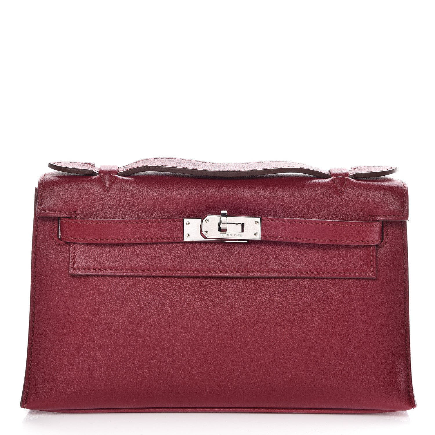 Hermes Swift Kelly Pochette Clutch Rubis 1 of 13
