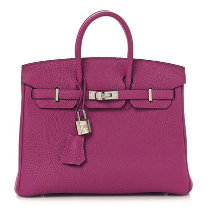Hermes Togo Birkin 25 Rose Pourpre 1 of 12