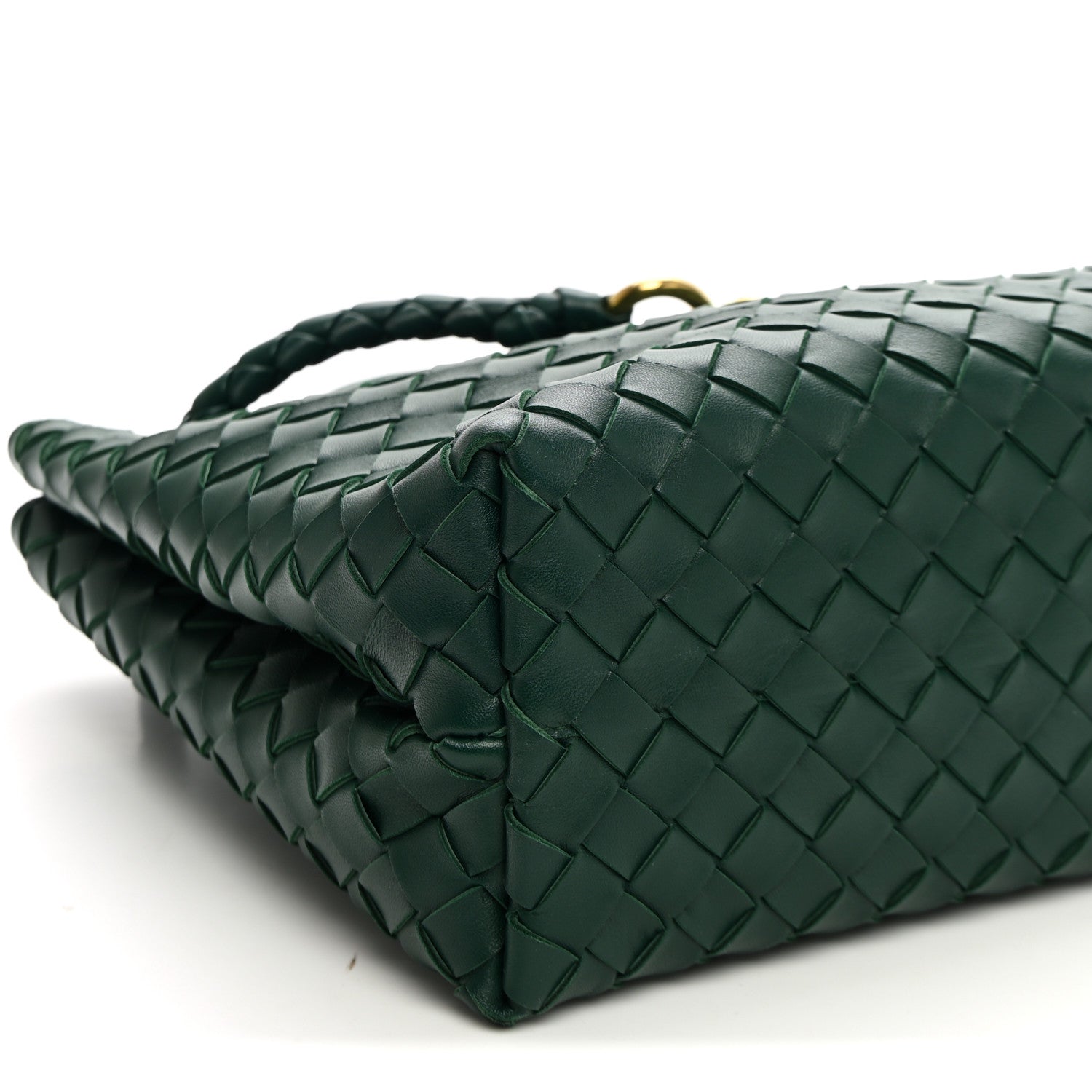 Bottega Veneta Nappa Intrecciato Medium Andiamo Shoulder Bag Emerald Green 8 of 9