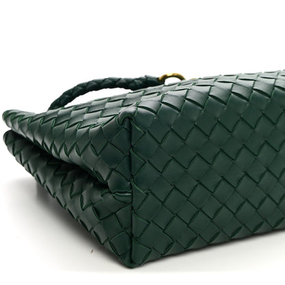Bottega Veneta Nappa Intrecciato Medium Andiamo Shoulder Bag Emerald Green 8 of 9