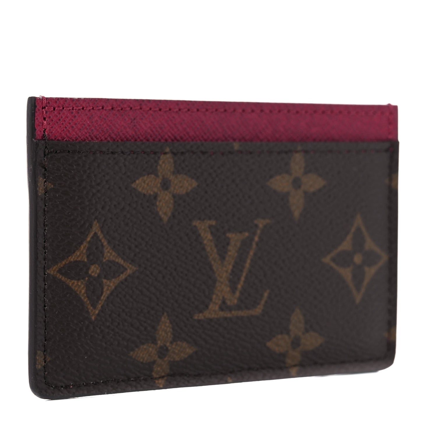 Monogram Card Holder Fuchsia