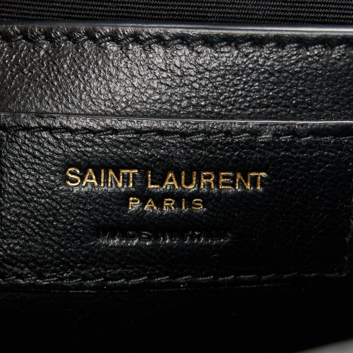 Saint Laurent Lambskin Mixed Matelasse Triquilt Small Monogram Satchel Black 6 of 11