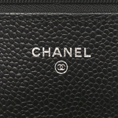 Chanel Caviar Quilted Wallet on Chain WOC Black 6 of 11
