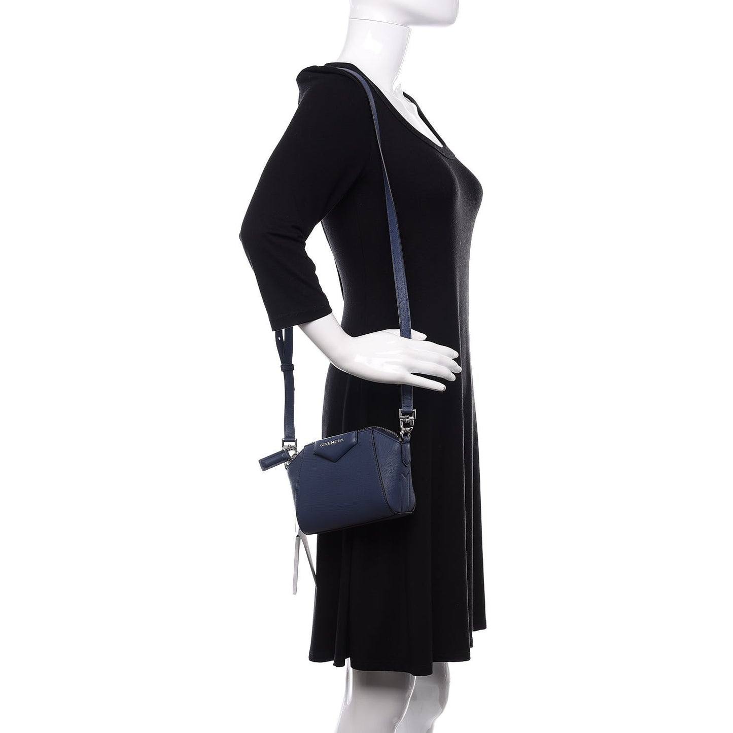 Sugar Goatskin Nano Antigona Midnight Blue