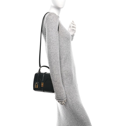 Celine Satinated Calfskin Mini 16 Top Handle Bag Black 3 of 19