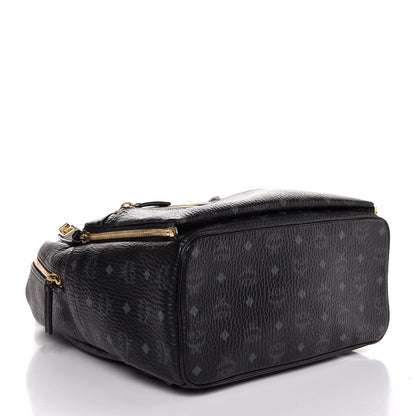 MCM Visetos Medium Studded Dual Stark Backpack Black 4 of 9