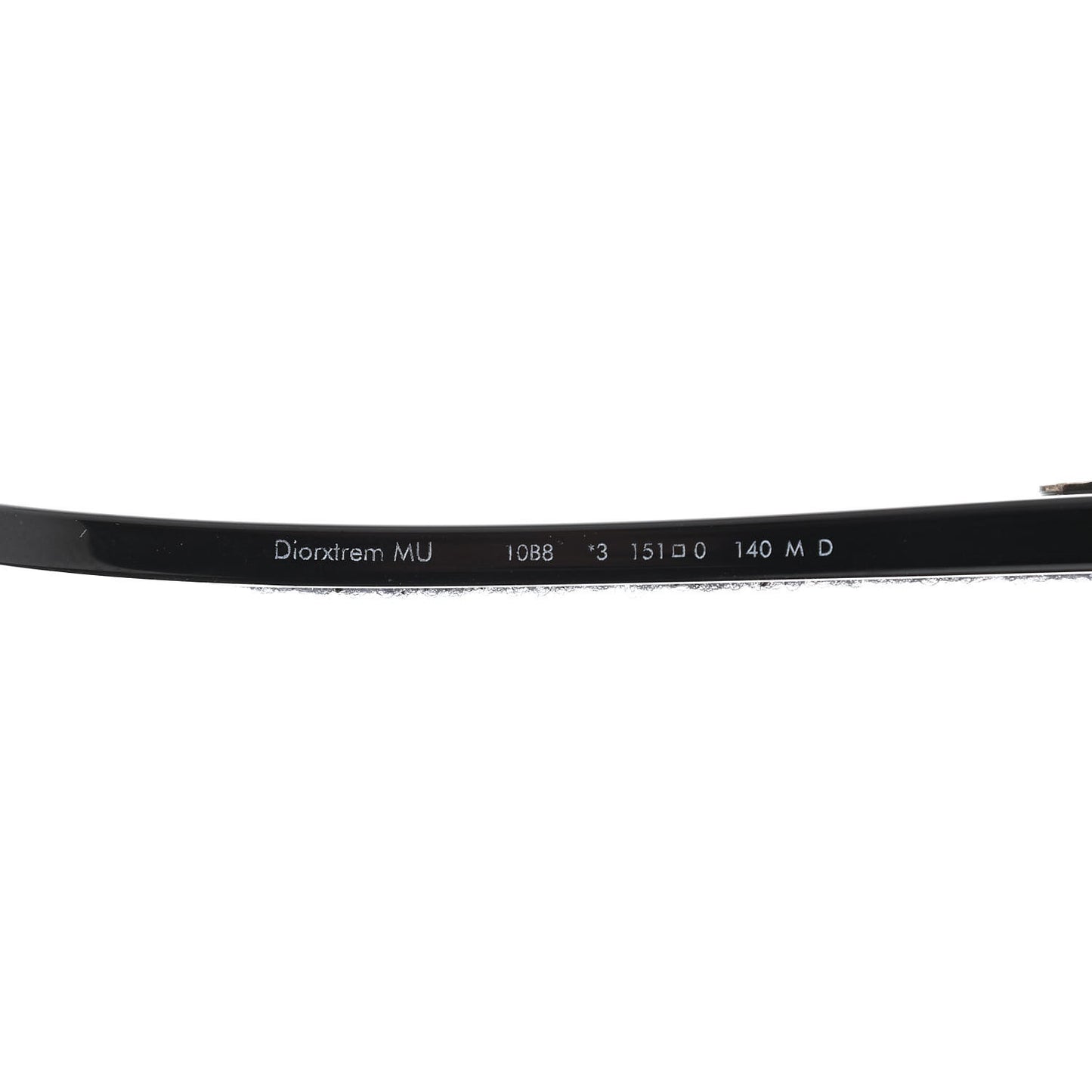 Acetate Diorxtrem MU Oblique Mask Sunglasses Black