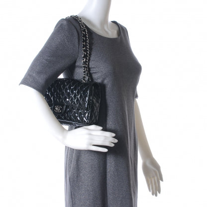Chanel Patent Secret Label Medium Flap Black 2 of 8