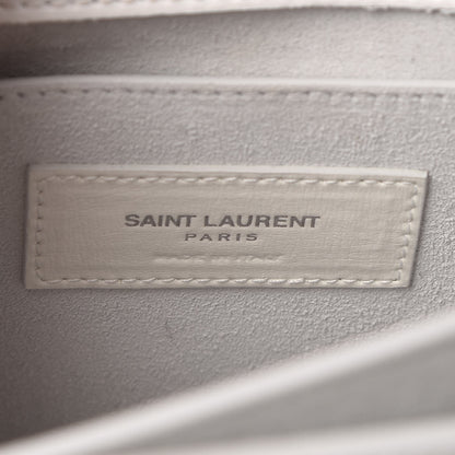 Saint Laurent Calfskin Medium Monogram Sunset Dove White 7 of 11