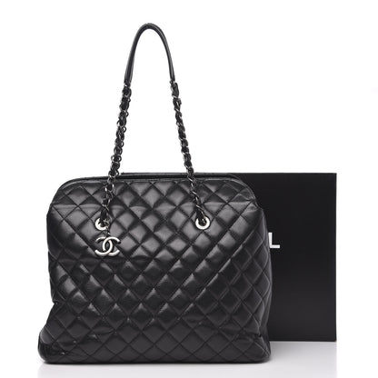 Chanel Caviar Quilted City Shopping Tote Black 12 of 13
