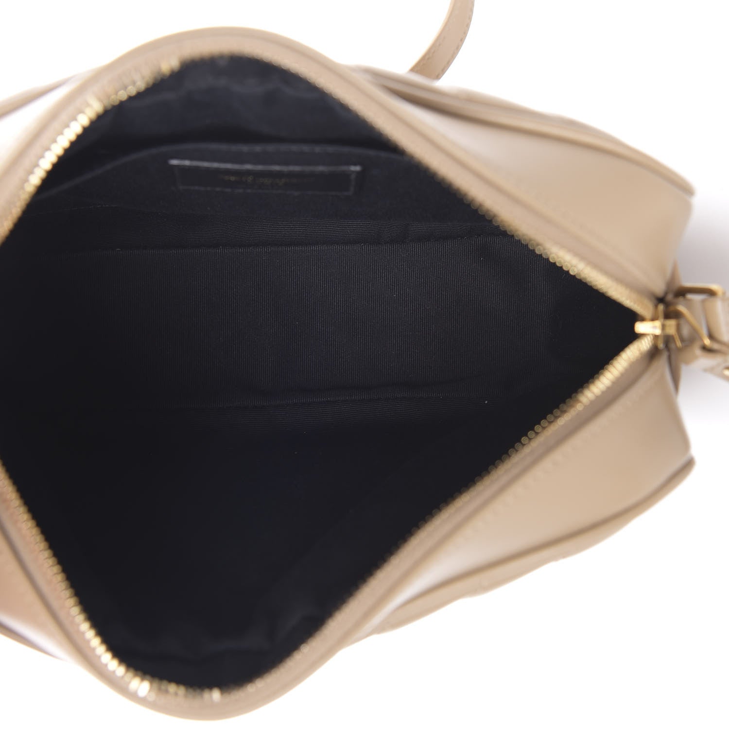 Saint Laurent Calfskin Matelasse Monogram Lou Camera Bag Dark Latte 5 of 13