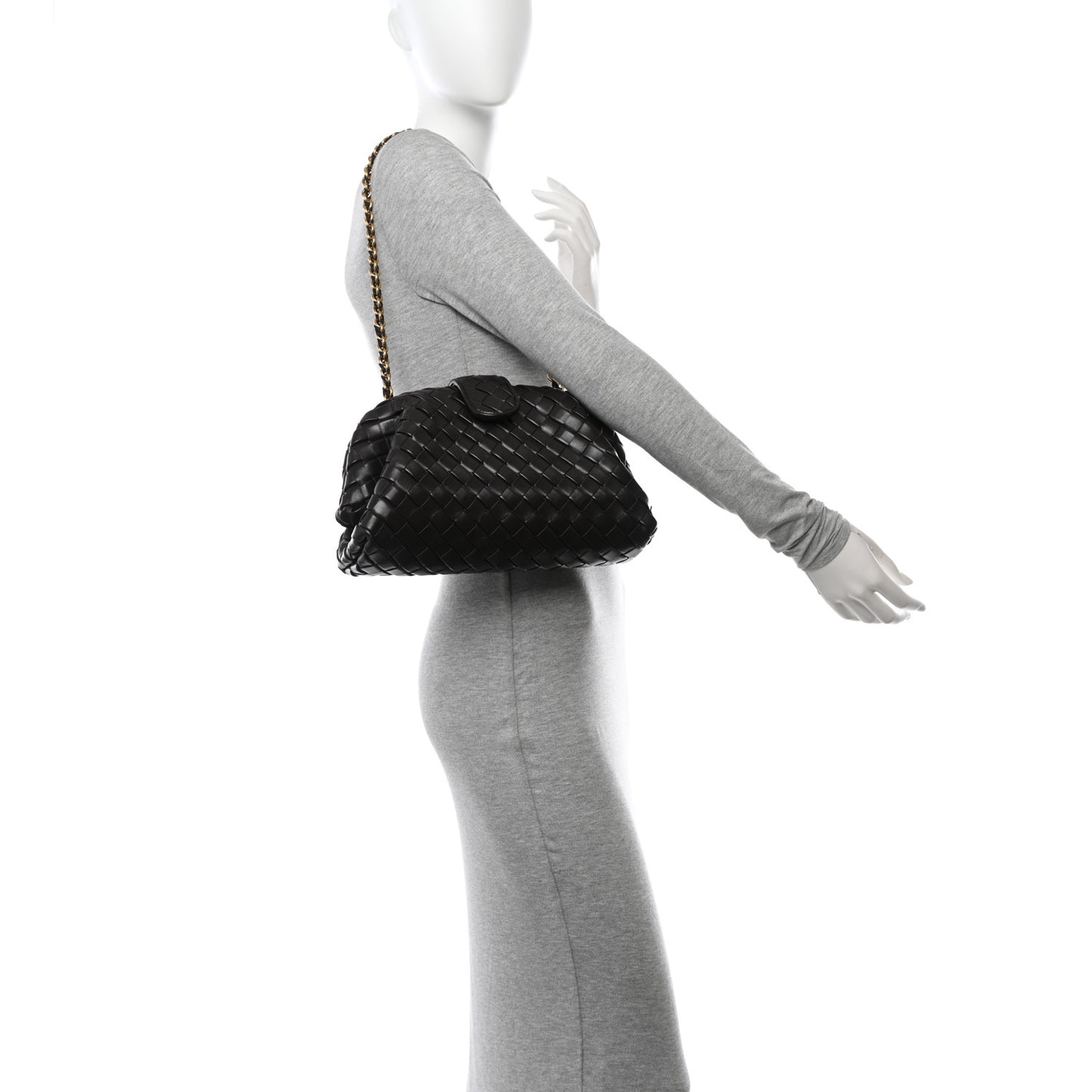 Nappa Intrecciato Teen The Lauren 1980 Clutch With Chain Fondant