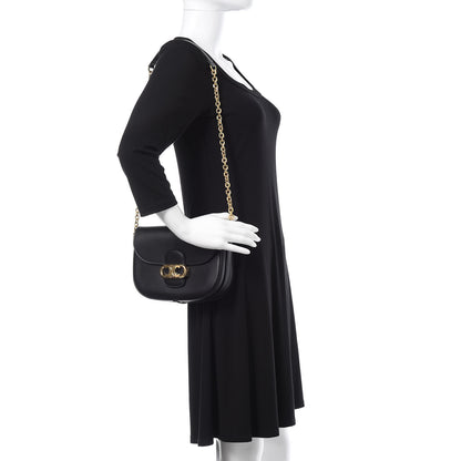 Celine Shiny Calfskin Medium Chain Maillon Triomphe Black 2 of 8