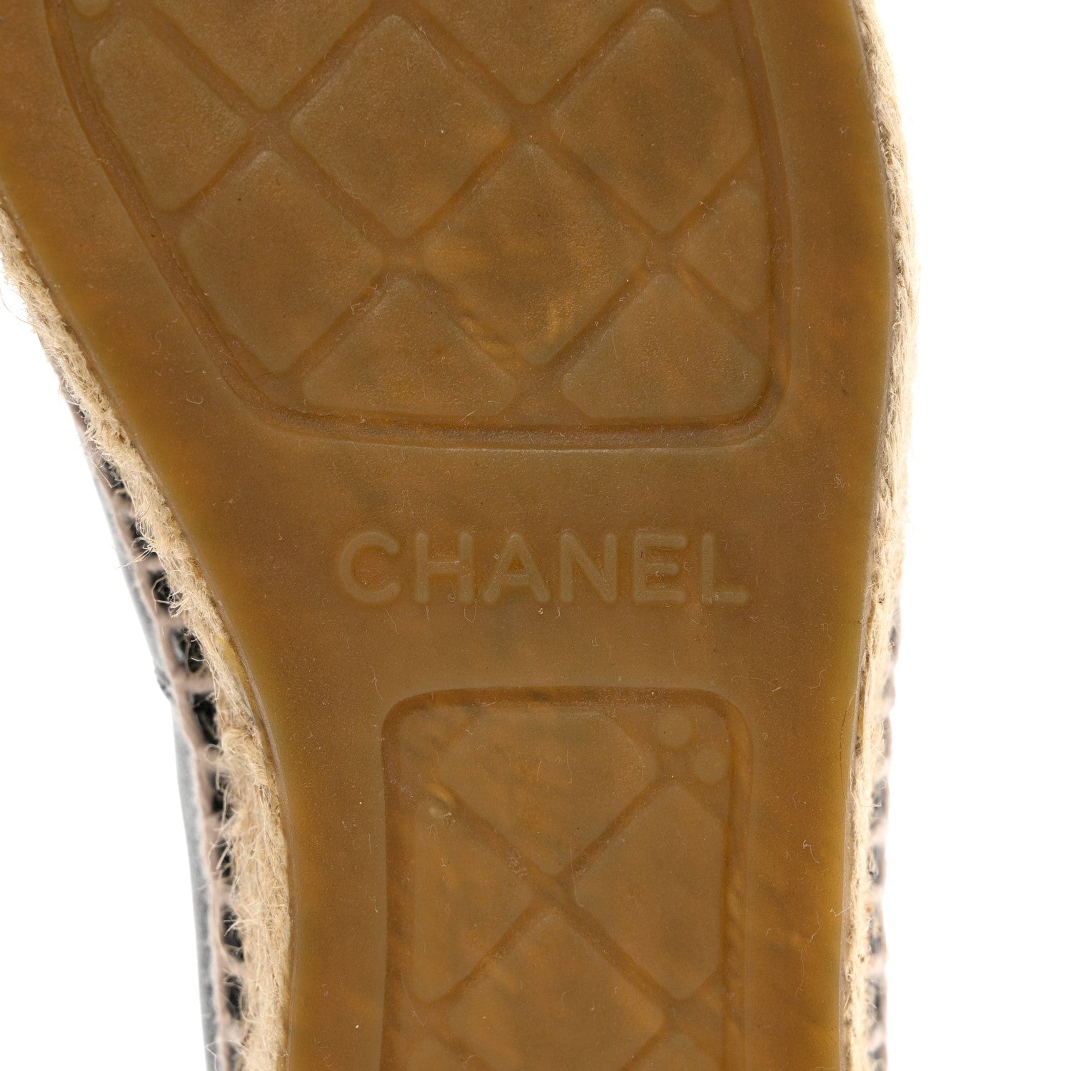 Chanel Lambskin CC Espadrilles 35 Black 7 of 10