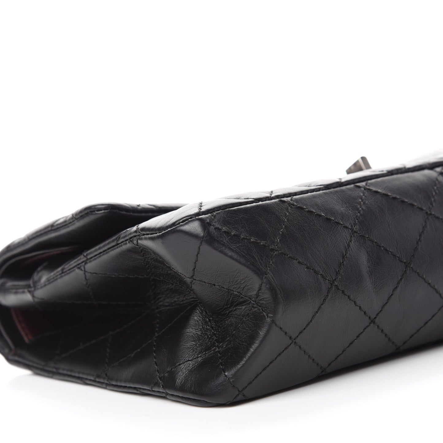 Aged Calfskin Quilted 2.55 Reissue 226 Flap Black